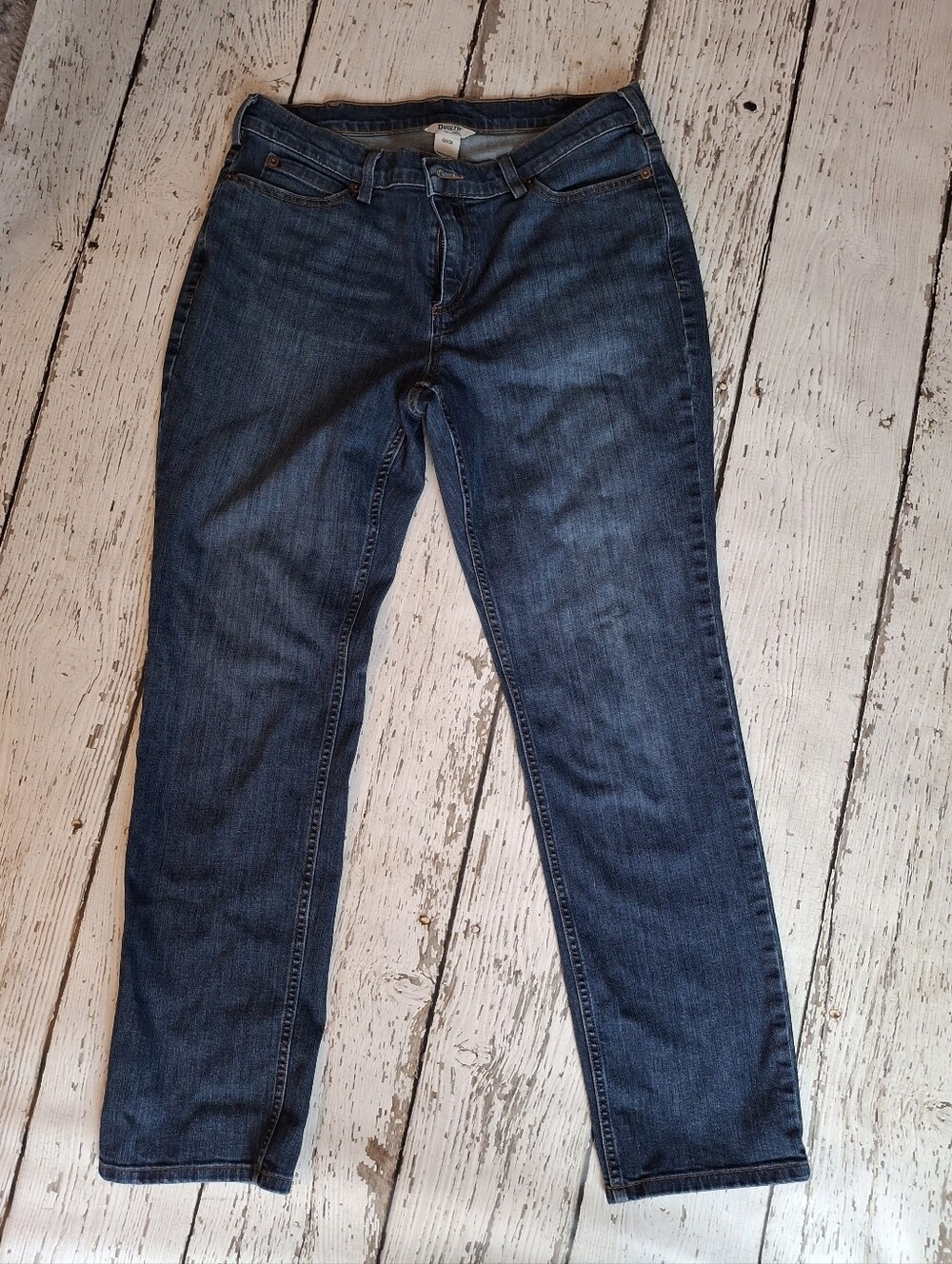 Duluth Trading Co. Womens Straight Leg Jeans 12 X31